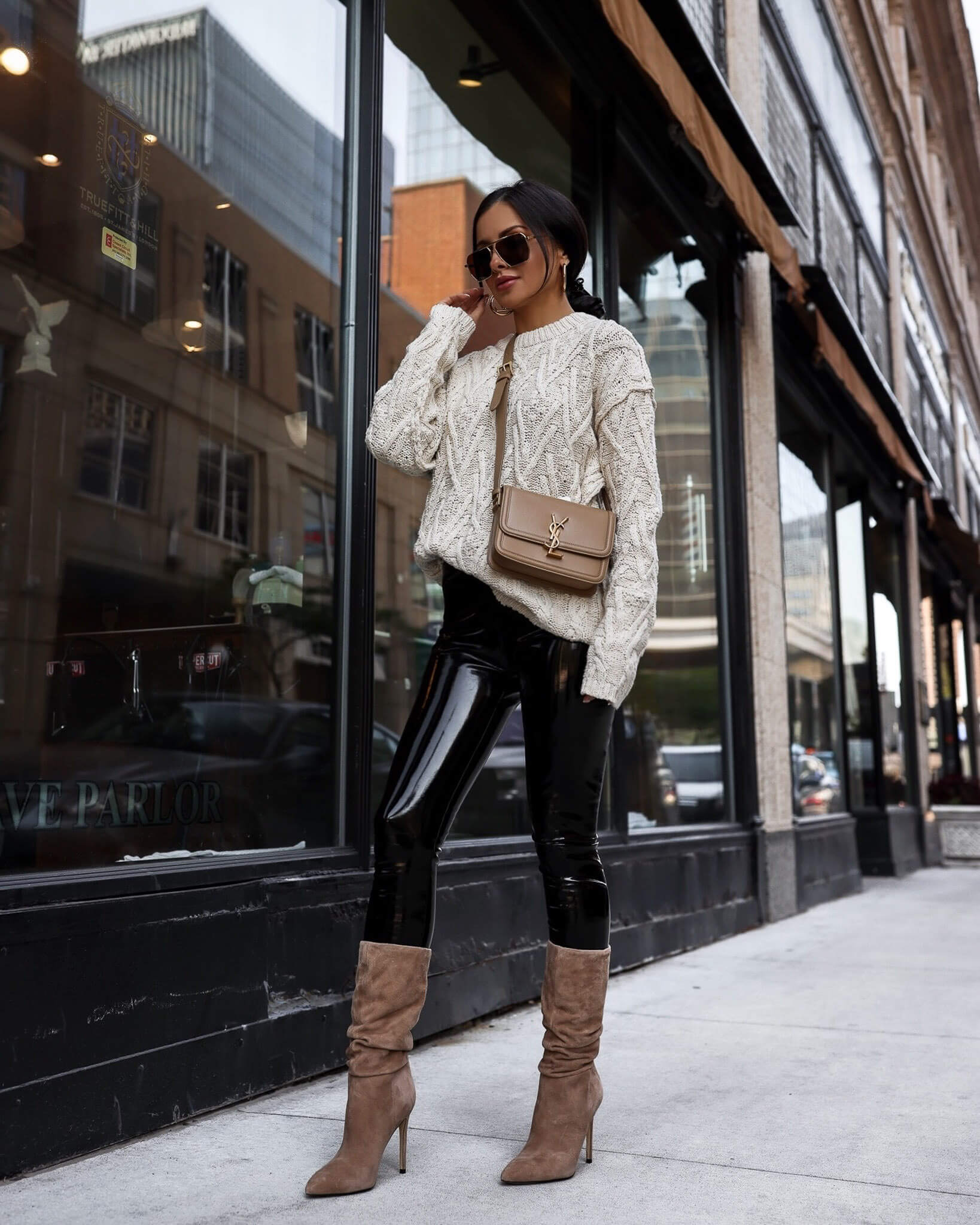 Fashion Look with Medium And Slouchy Boots