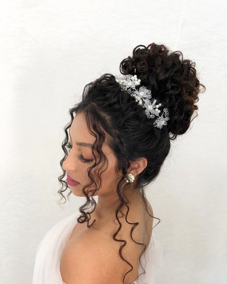 Penteado De Noiva Cabelo Cacheado