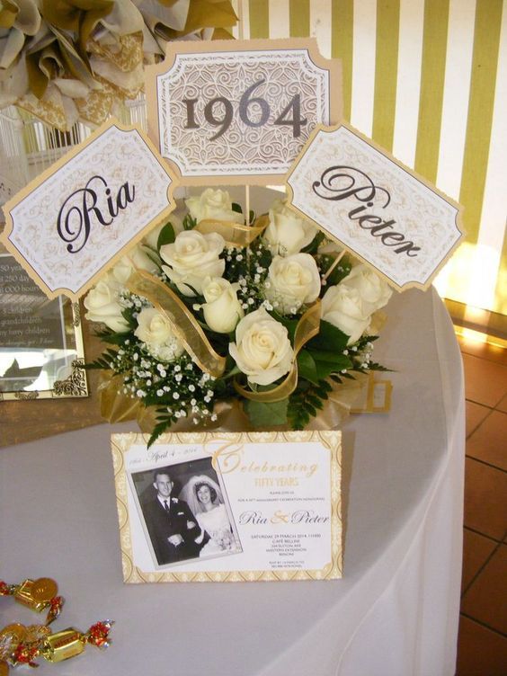 Decoracao Bodas De Ouro