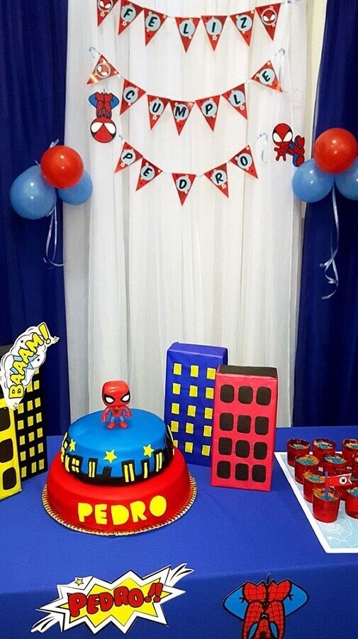 Decoracao Do Homem Aranha Simples