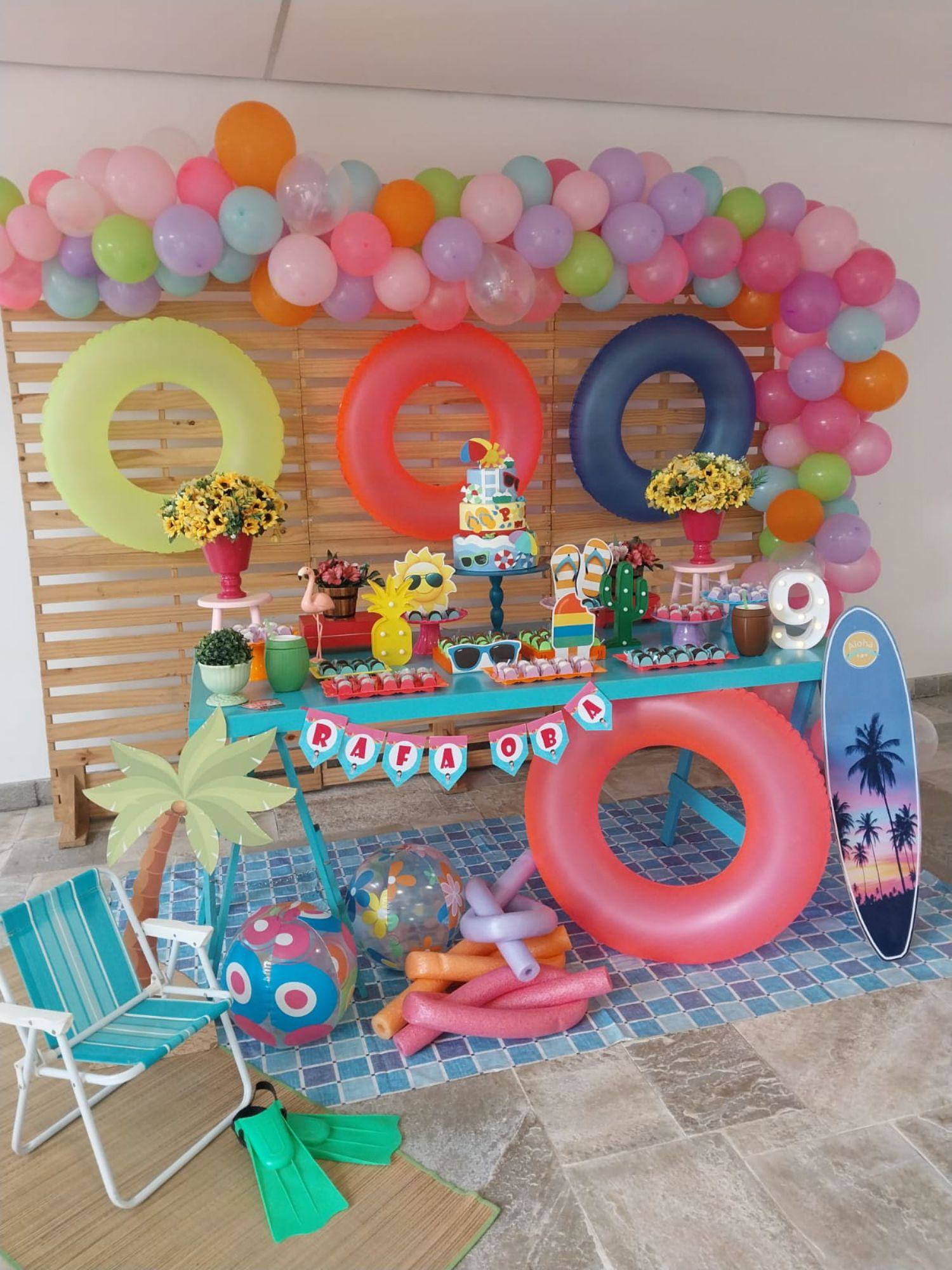 Decoracao Pool Party Simples