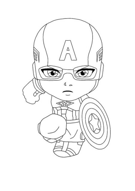 desenho-para-colorir-capitao-america