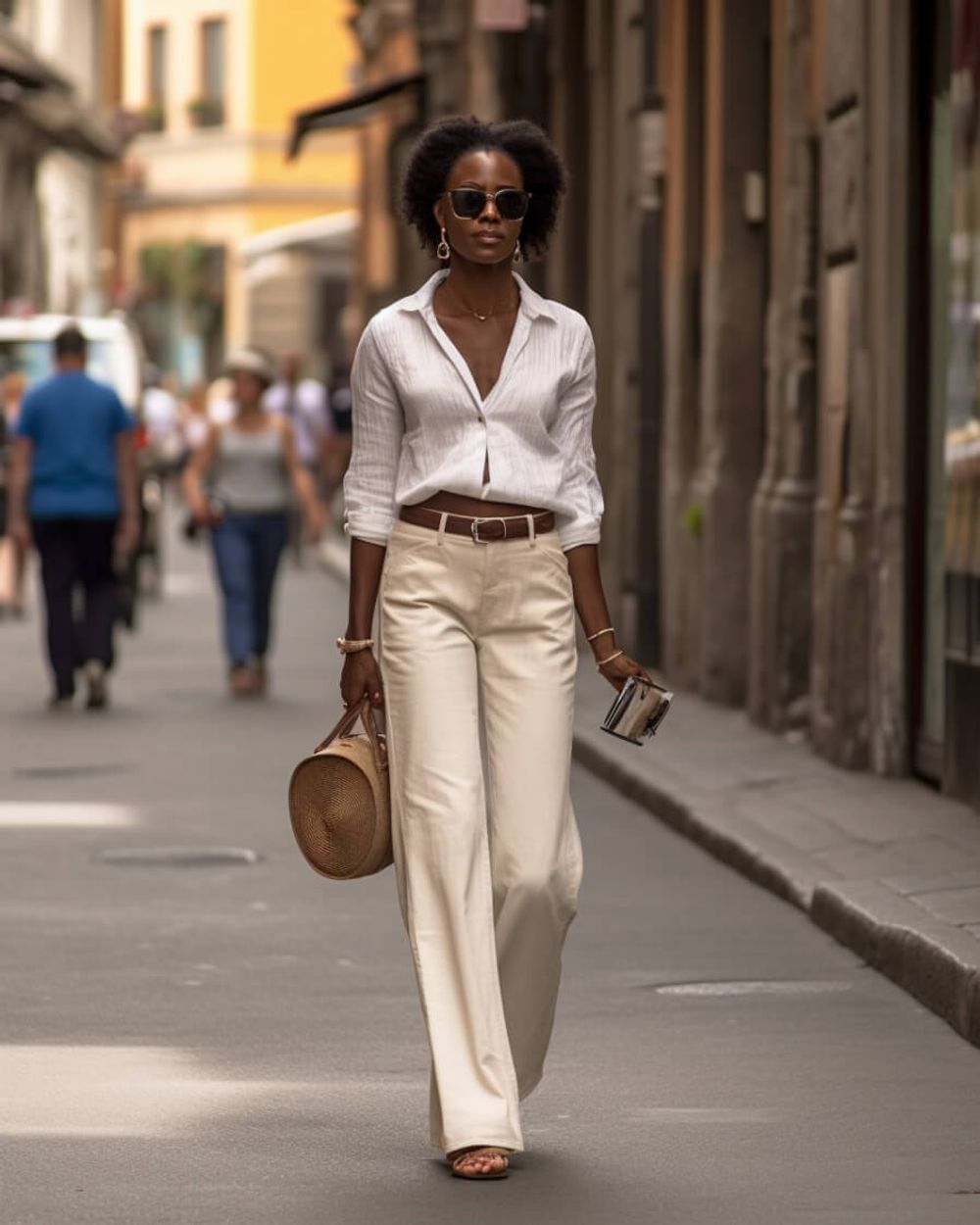 Look with Women's White Shirt