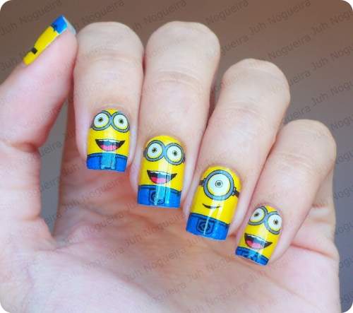 Unha Decorada Minions