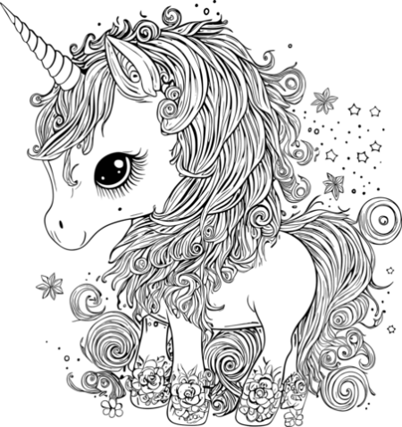 desenho-para-colorir-unicornio