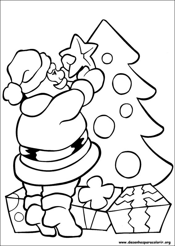 Papai Noel para Colorir