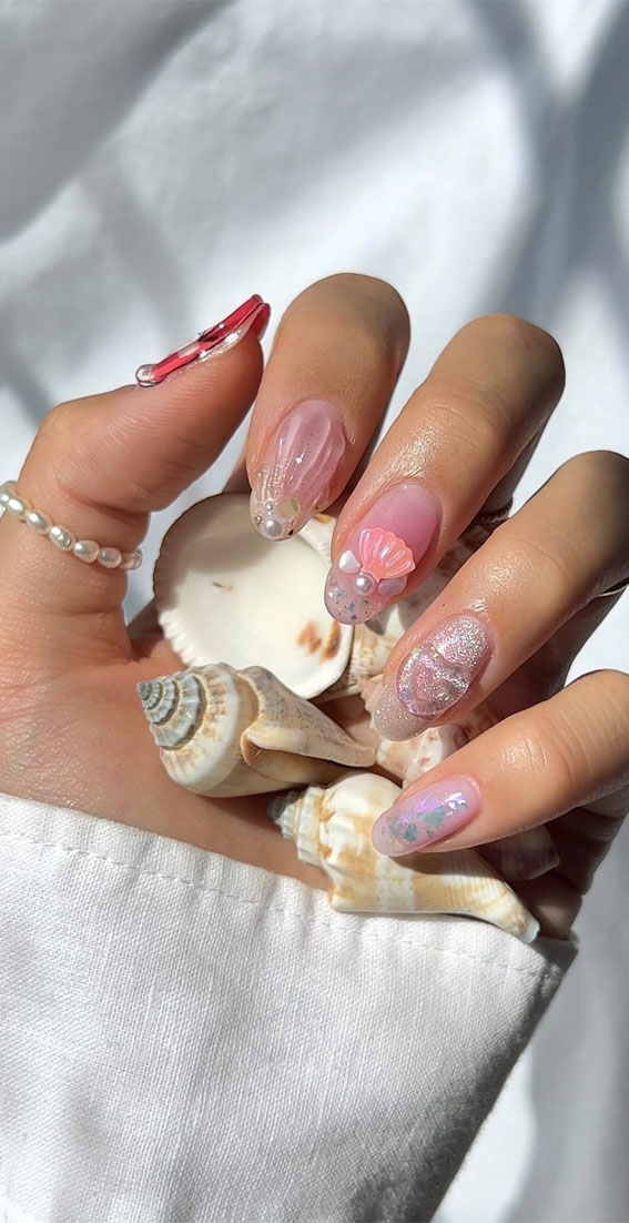 mermaid nail decoration