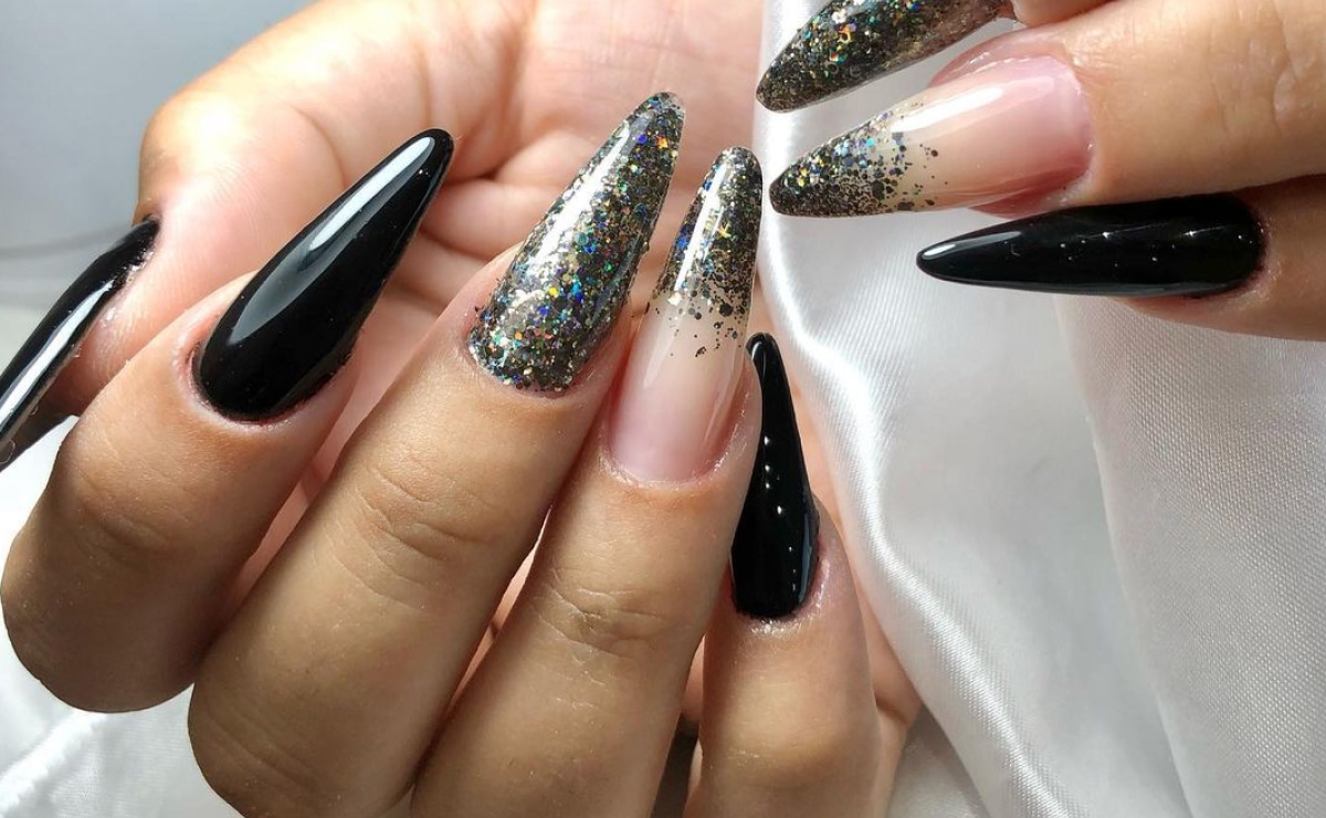 Unhas Stiletto Decoradas