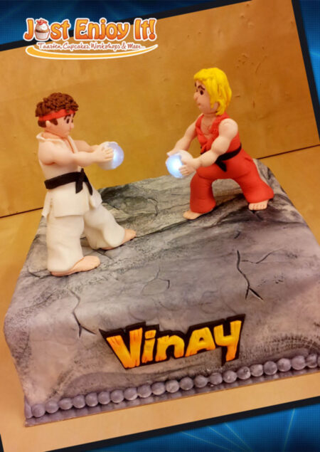 Street Fighter Decorated Cake