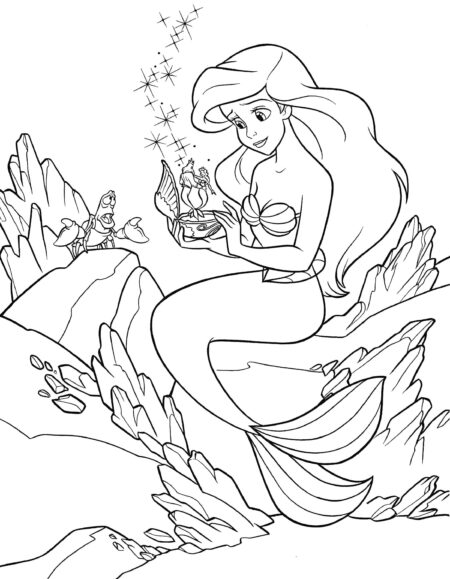 desenho-para-colorir-ariel