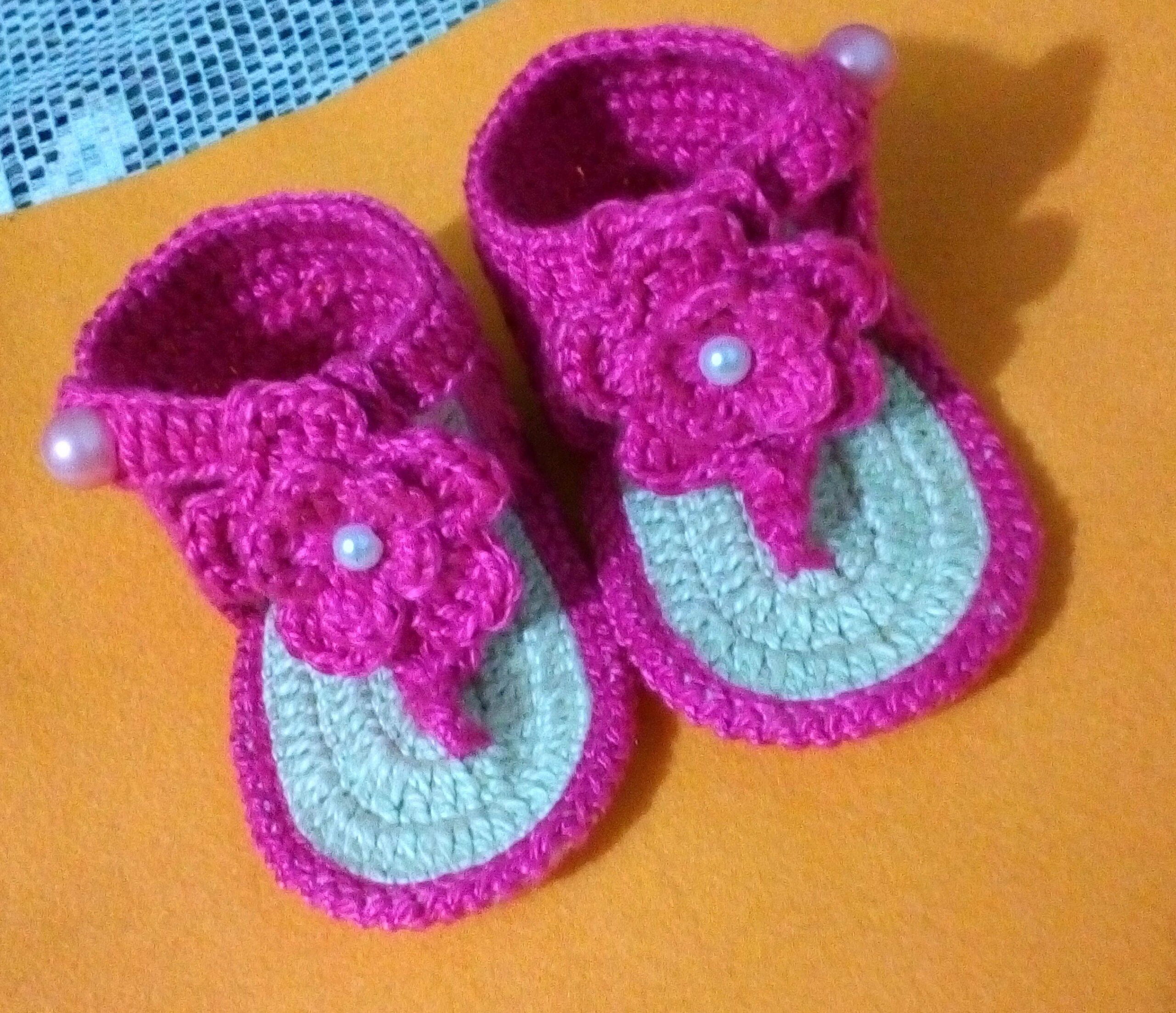 Sandalinha De Croche Para Bebe