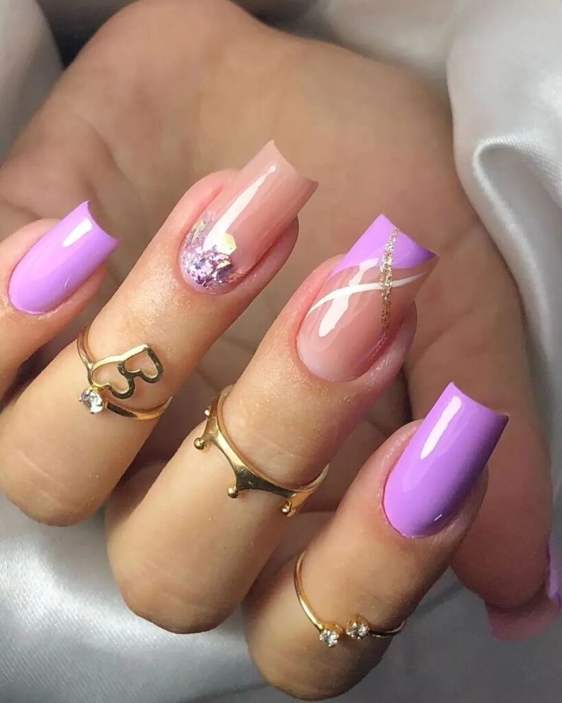 unhas-decoradas-lilas-e-branco