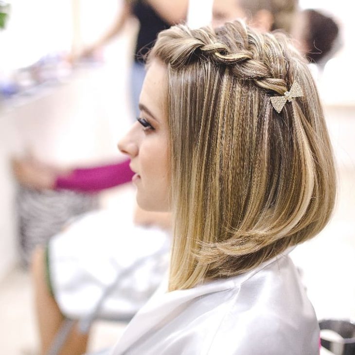 penteado madrinha cabelo curto