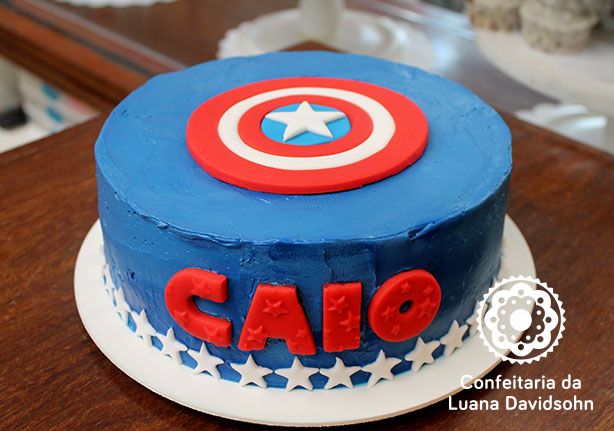 Bolo Decorado Capitao America