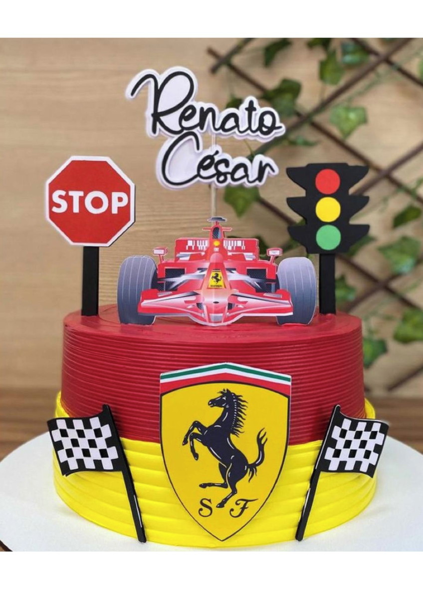 Bolo Decorado Ferrari