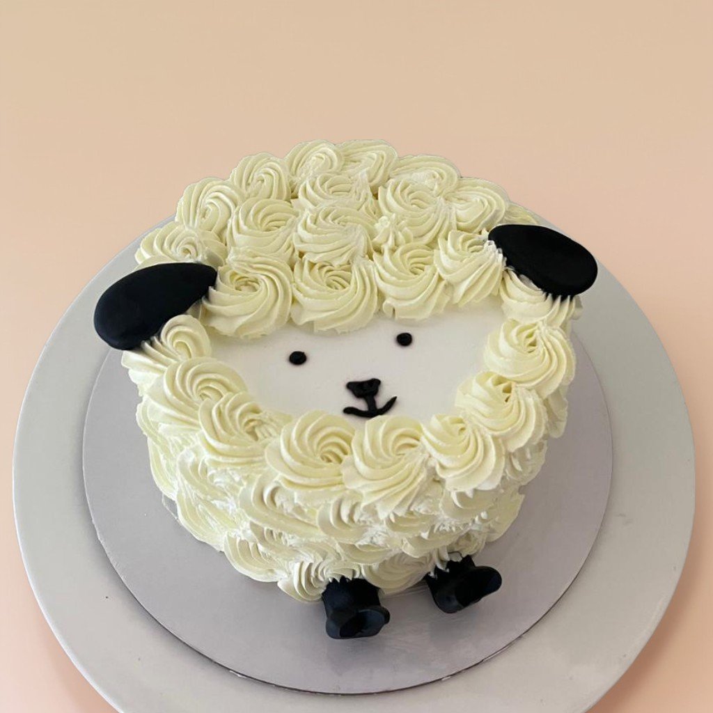 Sheep Decorated Cake