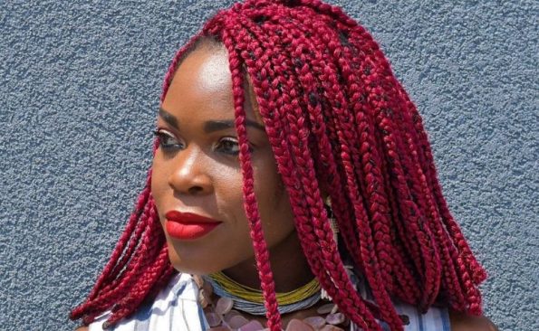 Box Braids Vermelho