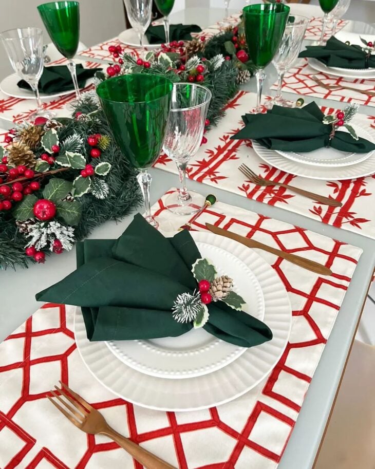 Decoração de Mesa de Natal