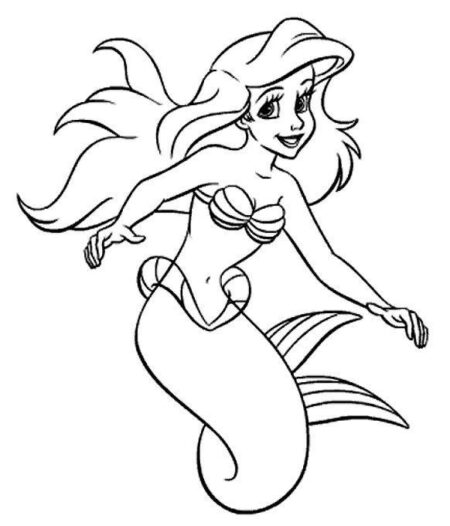 desenho-para-colorir-ariel