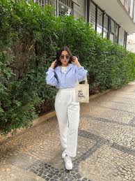 look-azul-e-branco