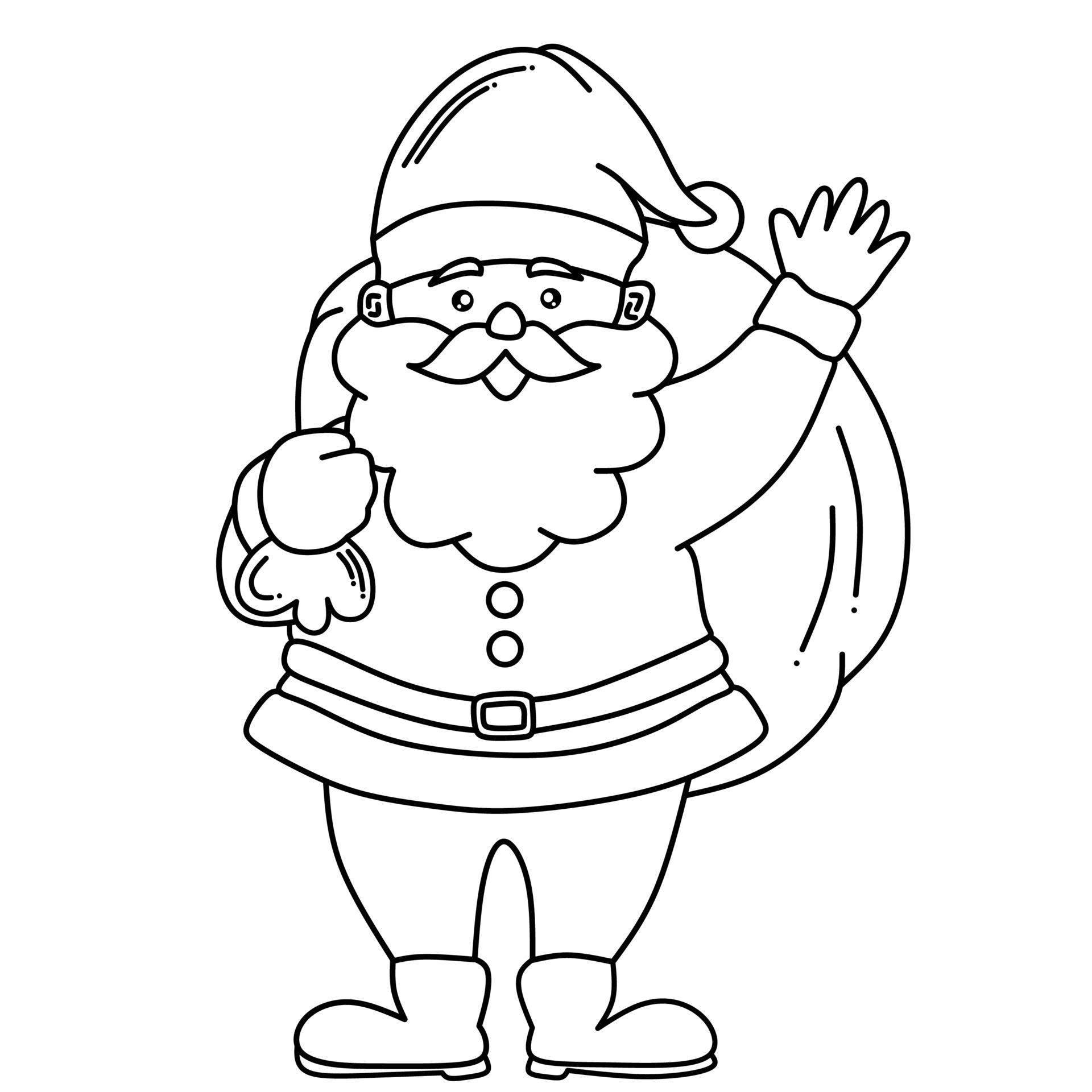 Papai Noel para Colorir