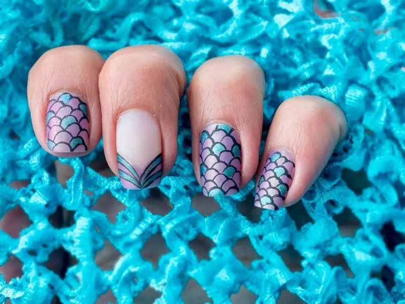 mermaid nail decoration