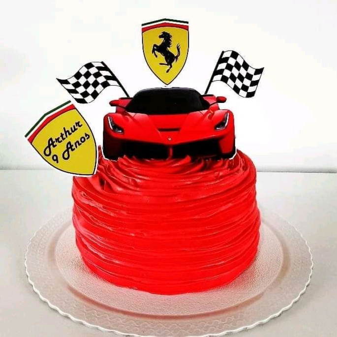 Bolo Decorado Ferrari