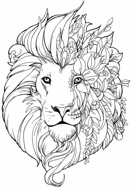 desenho-para-colorir-leao