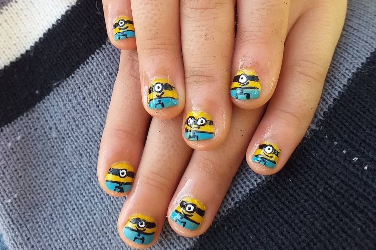 Unha Decorada Minions