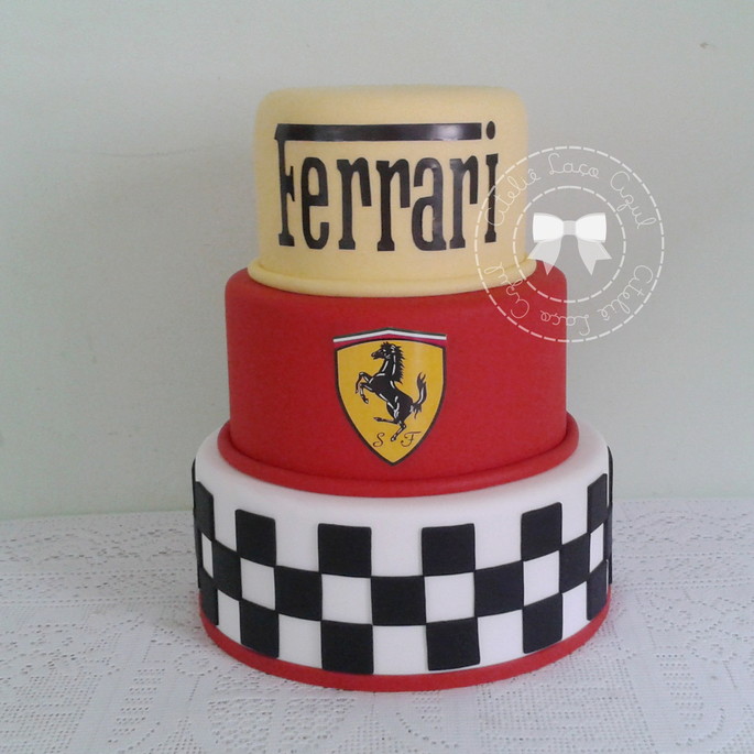 Bolo Decorado Ferrari