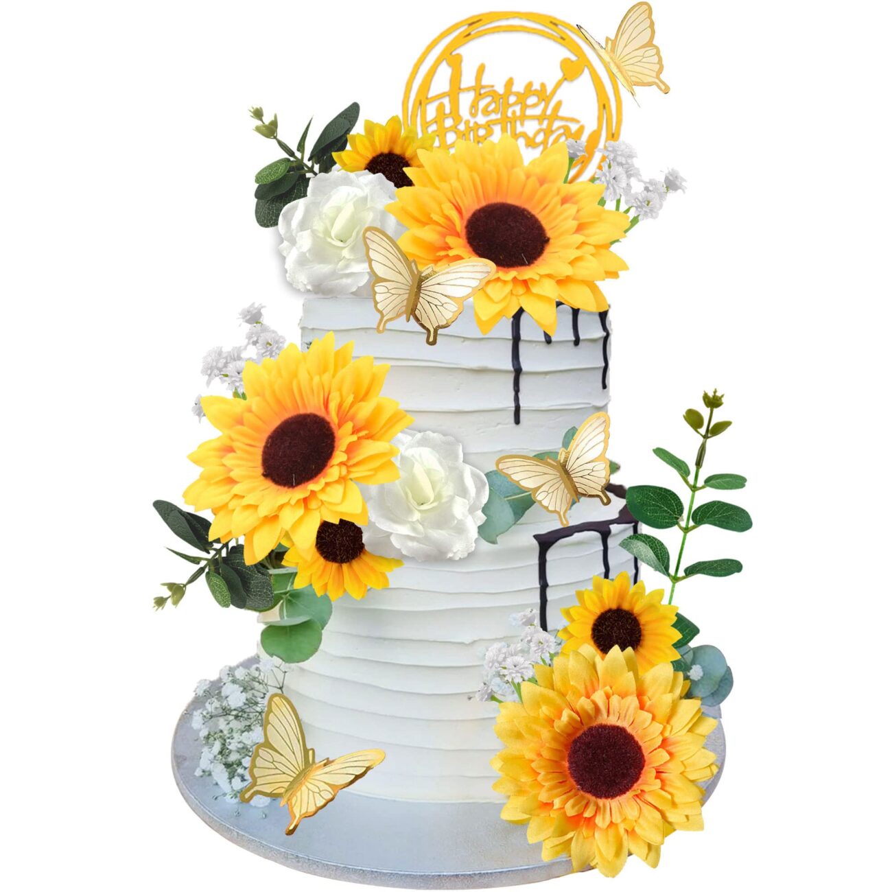 Sunflower Decorated Cake