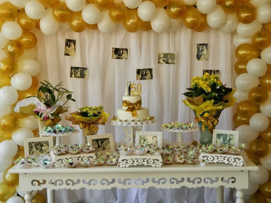 Decoracao Bodas De Ouro