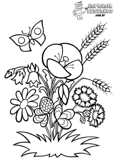 desenho-para-colorir-flores