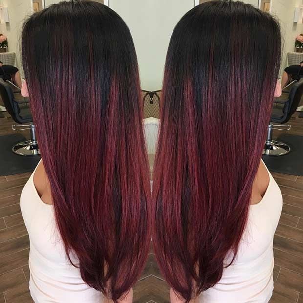 Ombre Hair Vermelho