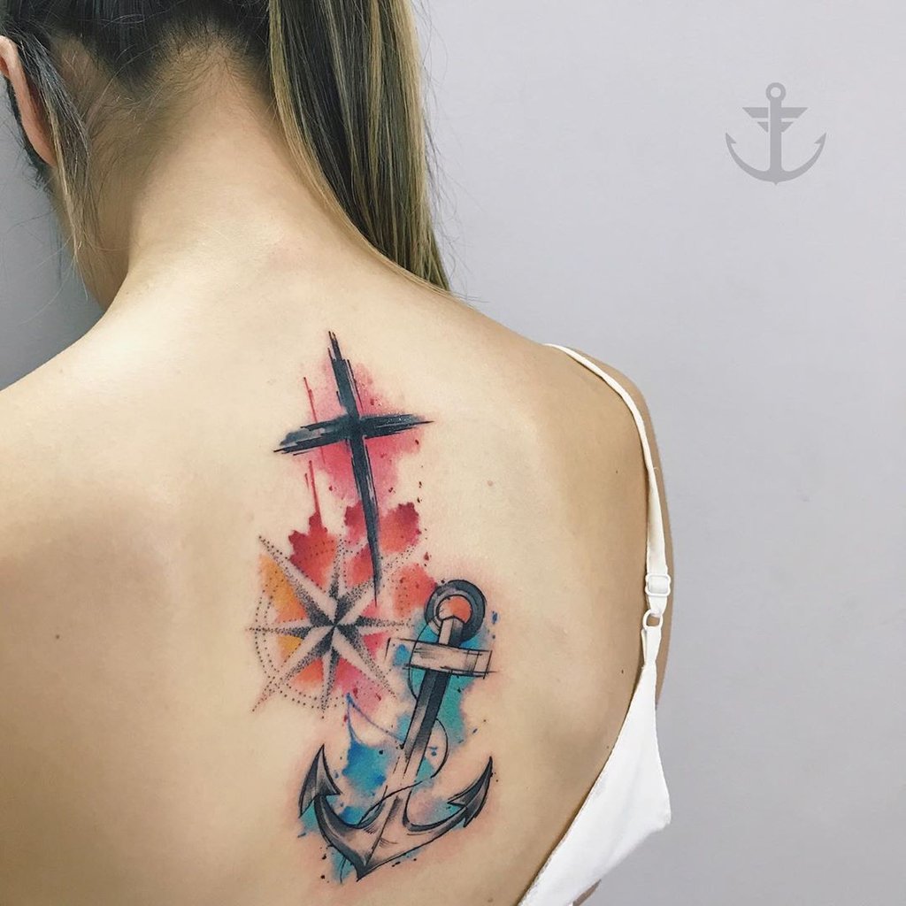 Significado Tatuagem Rosa Dos Ventos E Ancora