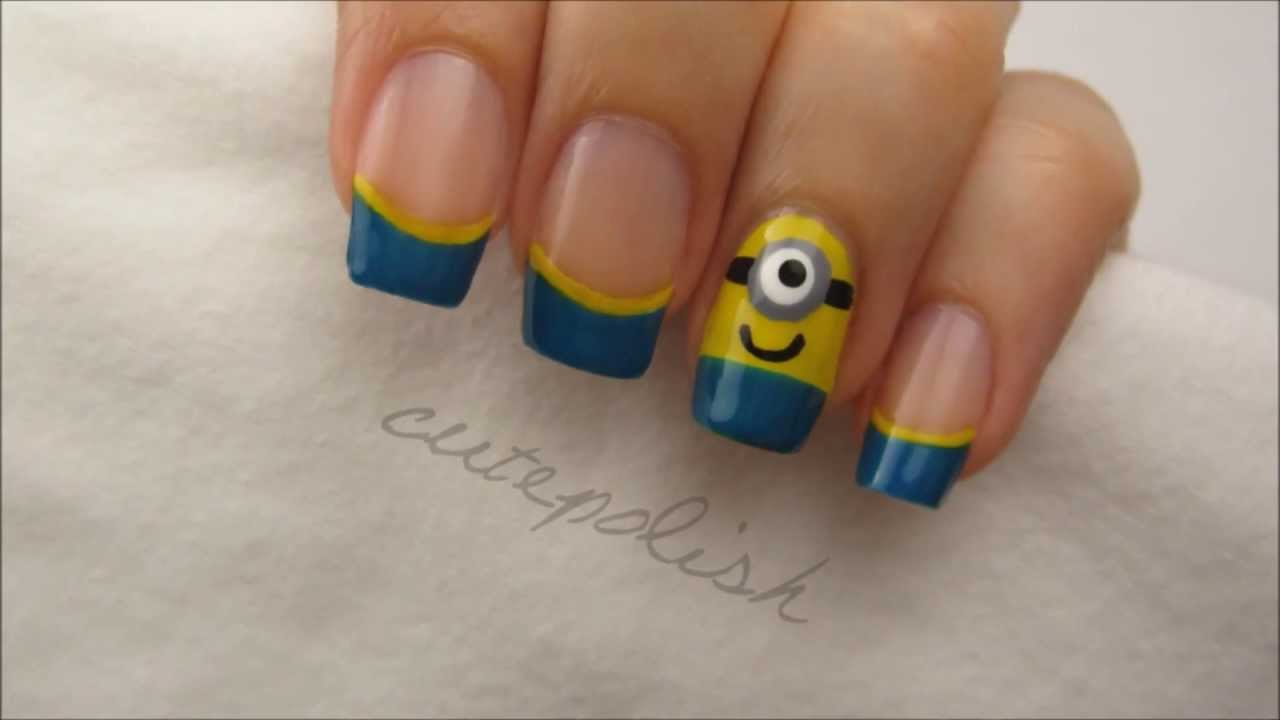 Minions Decorated Nail