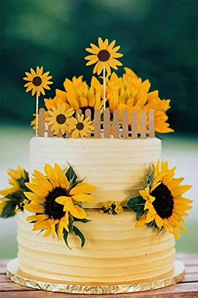 Sunflower Decorated Cake