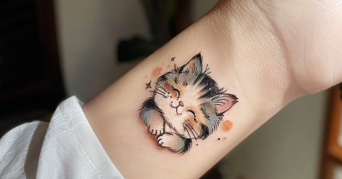 Tatuagem Feminina Gato