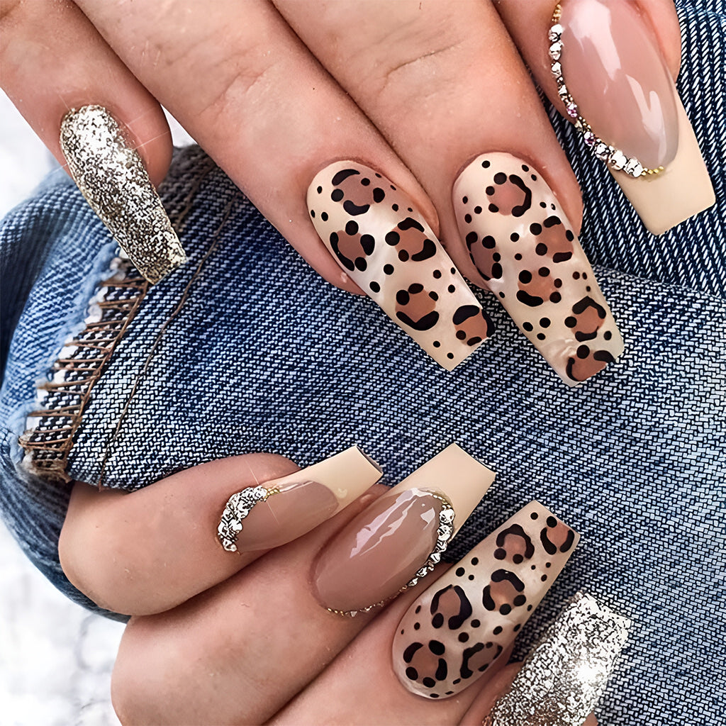 animal print nail art