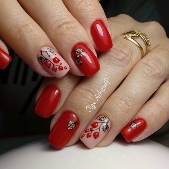 Unhas Decoradas Vermelhas