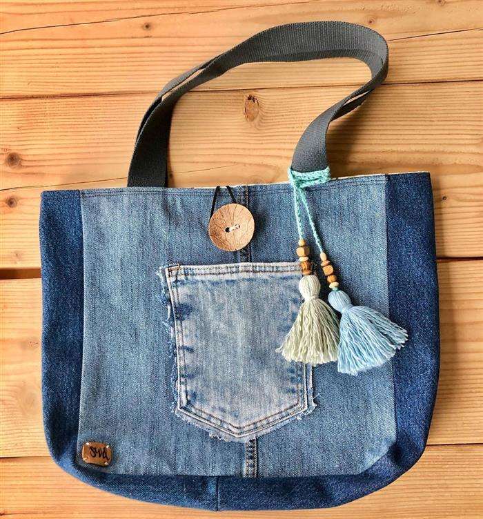 Artesanatos Faceis Bolsa Jeans