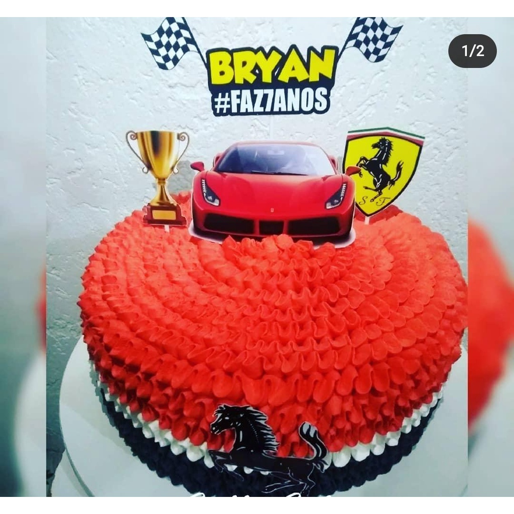 Bolo Decorado Ferrari