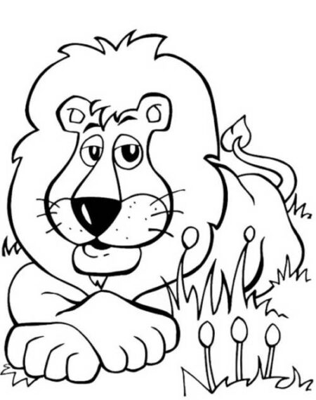 desenho-para-colorir-leao