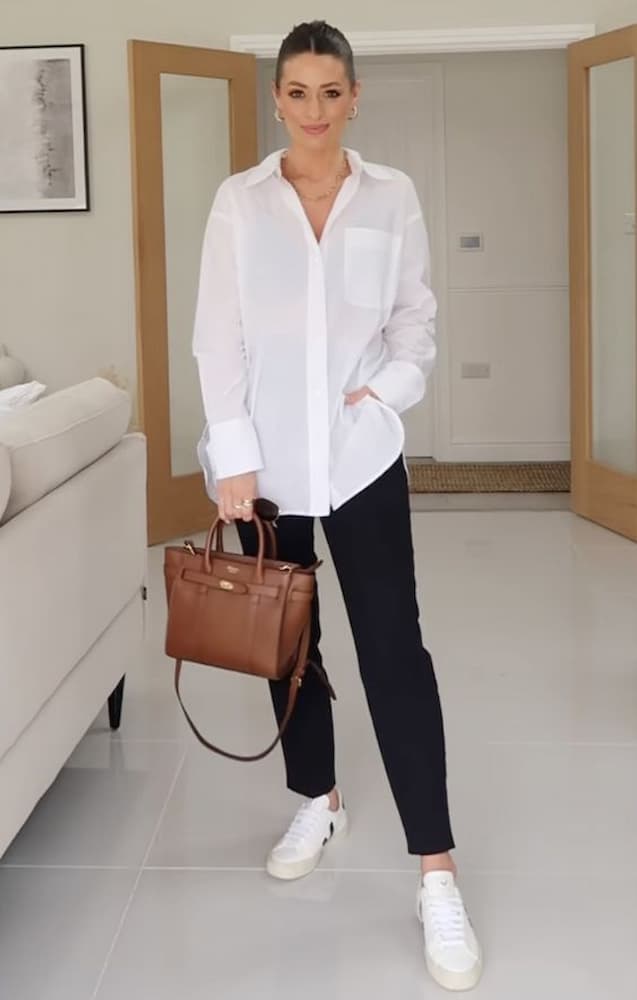 Look com Camisa Branca Feminina