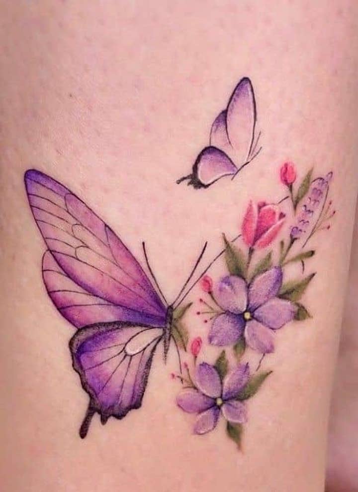 Tatuagem de Borboleta no Braço Delicada