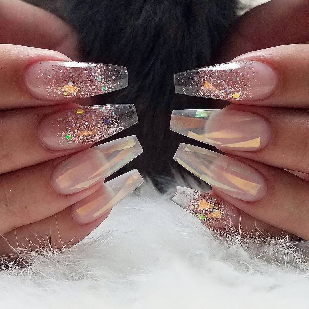 Transparent Decorated Nail