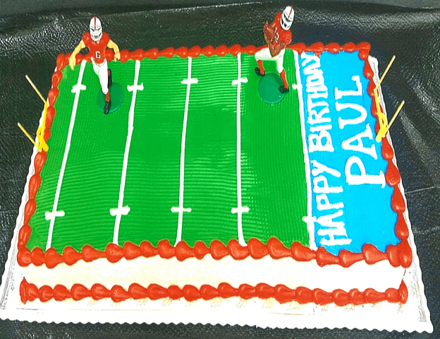 Football Field Decorated Cake