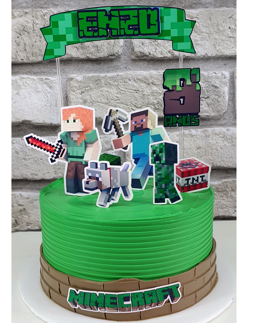 Bolo Decorado Minecraft