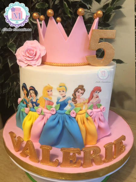 Disney Princess Decorated Cake