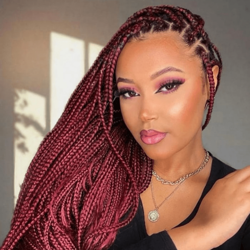 Box Braids Red